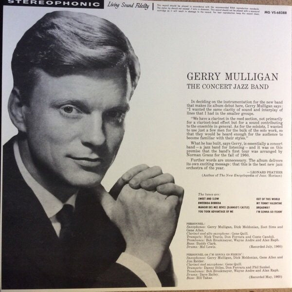 Master Release: The Concert Jazz Band by Gerry Mulligan