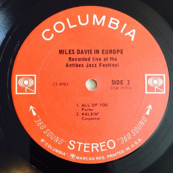 Release: Miles Davis In Europe-Vinyl-US-None-CS 8983-6808575