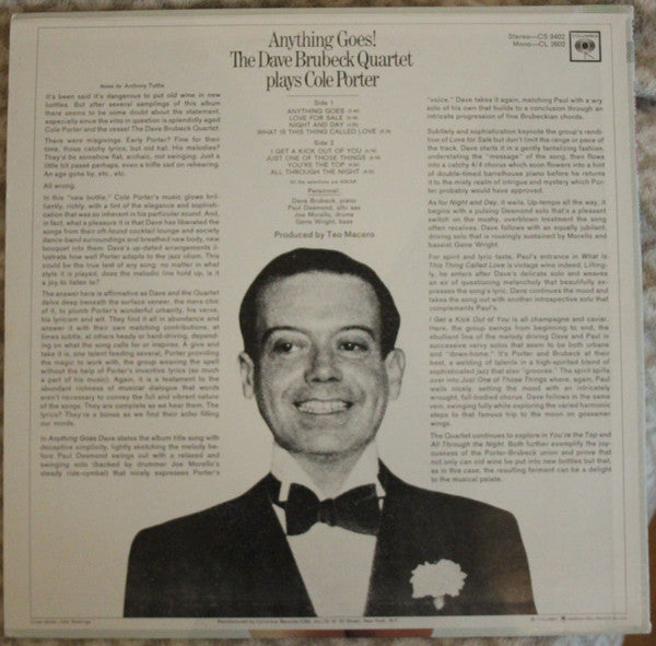 Anything Goes! The Dave Brubeck Quartet Plays Cole Porter