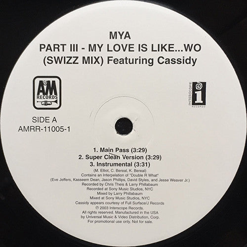 Master Release: My Love Is Like... Wo by Mya