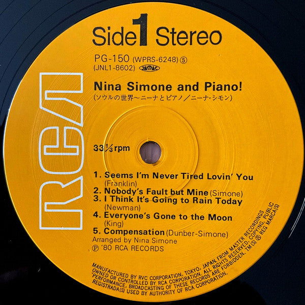 Nina Simone And Piano !