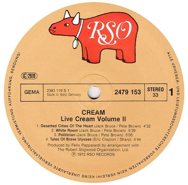 Live Cream Volume II