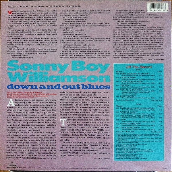 Down And Out Blues