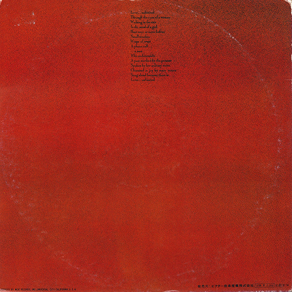 Release: From A Girl's Point Of View We Give To You... Love Unlimited-Vinyl-Japan-1974-MCA-6043-4594149