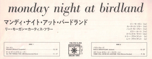 Monday Night At Birdland