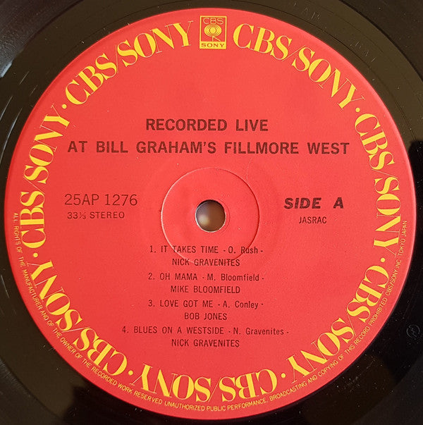 Release: Live At Bill Graham's Fillmore West-Vinyl-Japan-1978-25AP 1276-8338700