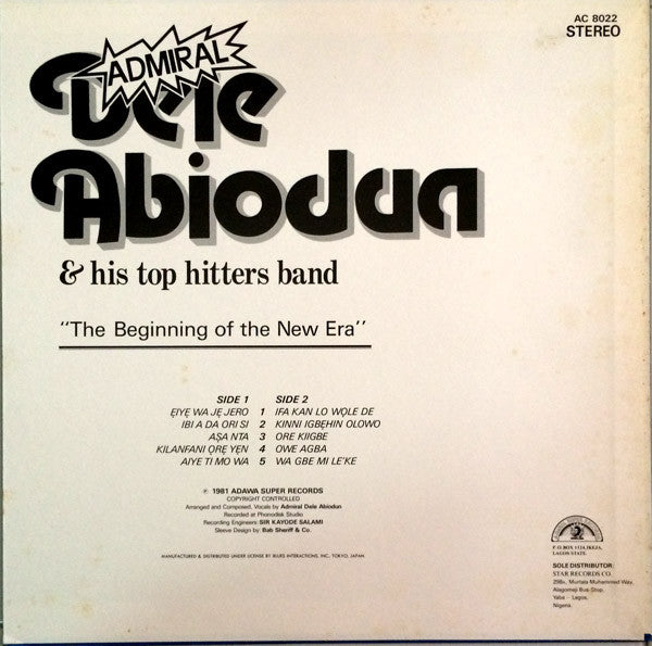 Release: The Beginning Of The New Era - Adawa Super King Special-Vinyl-Japan-1984-AC 8022-6955339