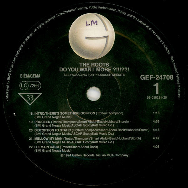 Master Release: Do You Want More?!!!??! by The Roots