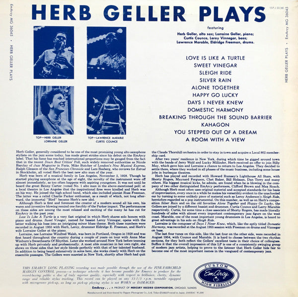 Herb Geller Plays