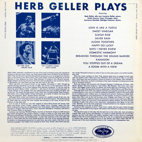 Herb Geller Plays