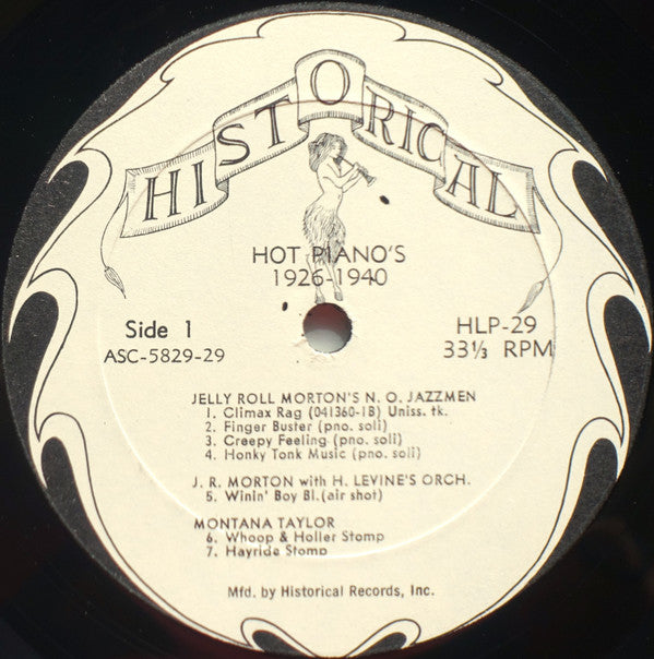 Hot Pianos 1926-1940