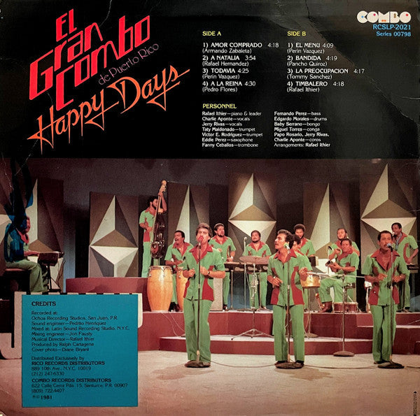 Release: Happy Days-Vinyl-US-1981-RCSLP 2021, RCSLP2021, RCSLP - 2021-2410329