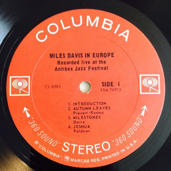 Release: Miles Davis In Europe-Vinyl-US-None-CS 8983-6808575