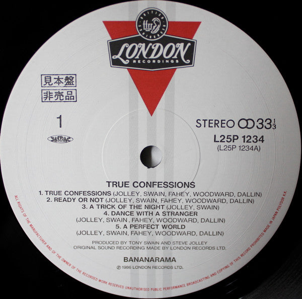 Release: True Confessions-Vinyl-Japan-1986-L25P 1234-6523673