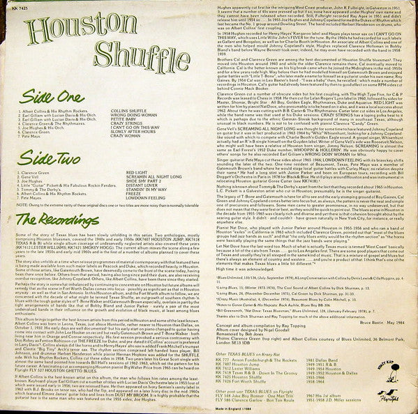 Release: Unknown Release-Vinyl-UK-1984-KK 7425, LP 7425-4628075