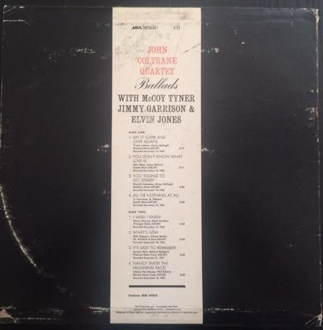 Release: Ballads-Vinyl-US-1980-MCA-29012, MCA-29012-8703260