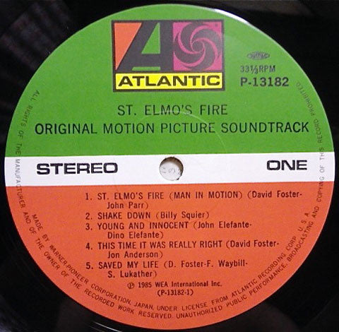 St. Elmo's Fire - Original Motion Picture Soundtrack