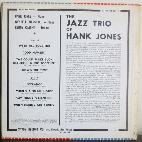 Release: The Trio-Vinyl-US-None-MG 12023-8362761