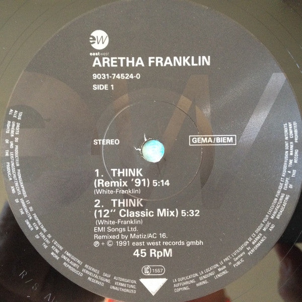 Master Release: Think - Remix 91 by Aretha Franklin