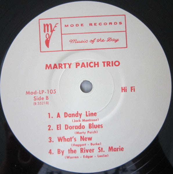Marty Paich Trio