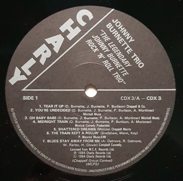 The Legendary Johnny Burnette Rock N Roll Trio