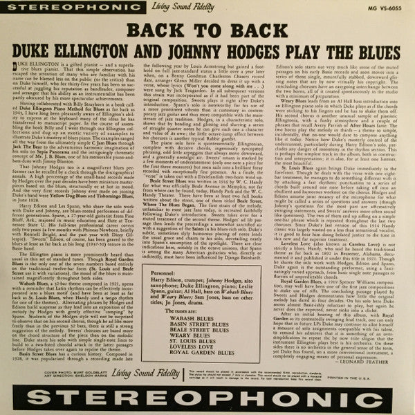 Back To Back (Duke Ellington And Johnny Hodges Play The Blues)