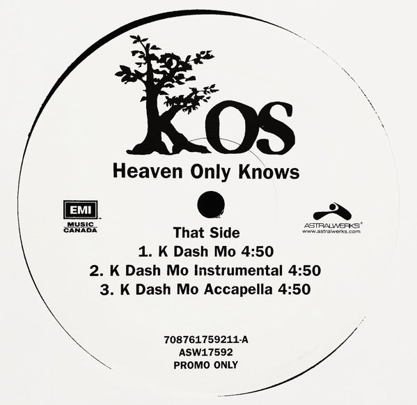 Release: Heaven Only Knows-Vinyl-Canada-2001-708761759211, ASW17592-2463845