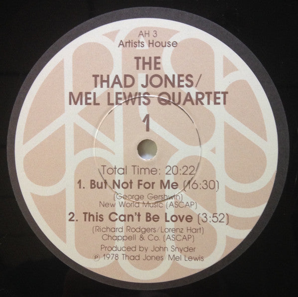 The Thad Jones / Mel Lewis Quartet