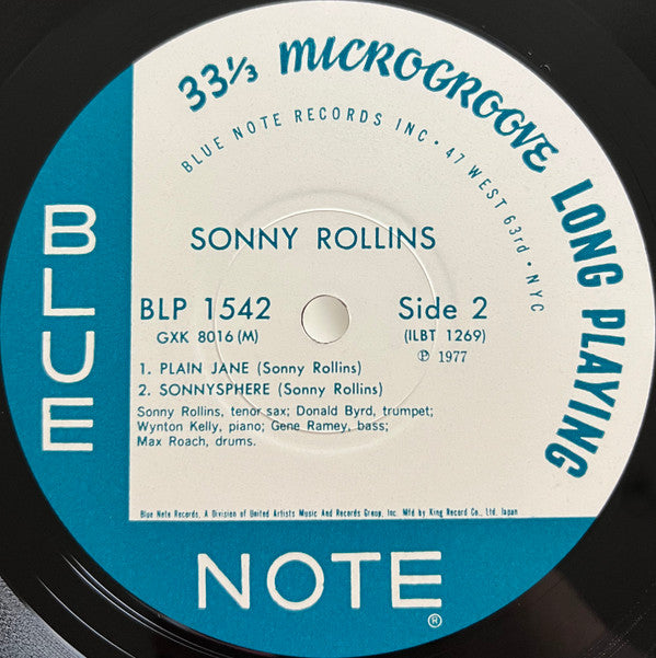 Sonny Rollins Volume 1 = ソニー・ロリンズ 第1集