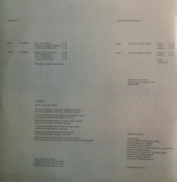 Invocations / The Moth And The Flame