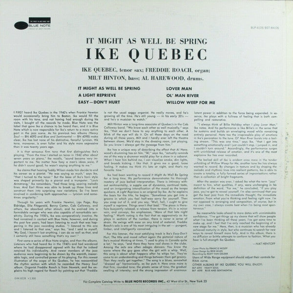 It Might As Well Be Spring