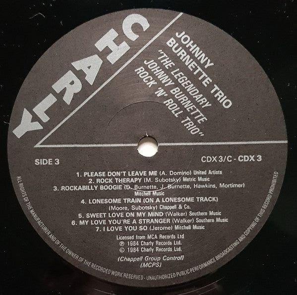 The Legendary Johnny Burnette Rock N Roll Trio