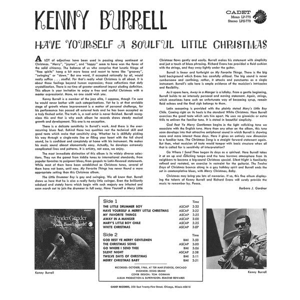 Master Release: Have Yourself A Soulful Little Christmas by Kenny Burrell