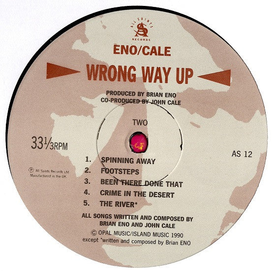 Release: Wrong Way Up-Vinyl-UK-1992-AS 12-1701596
