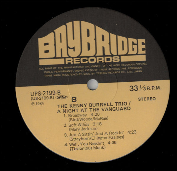 A Night At The Vanguard