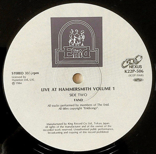 Live At Hammersmith Vol 1.