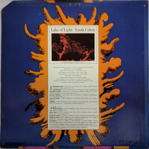 Release: Lake Of Light-Vinyl-US-1973-PP-LA053-F-3650092