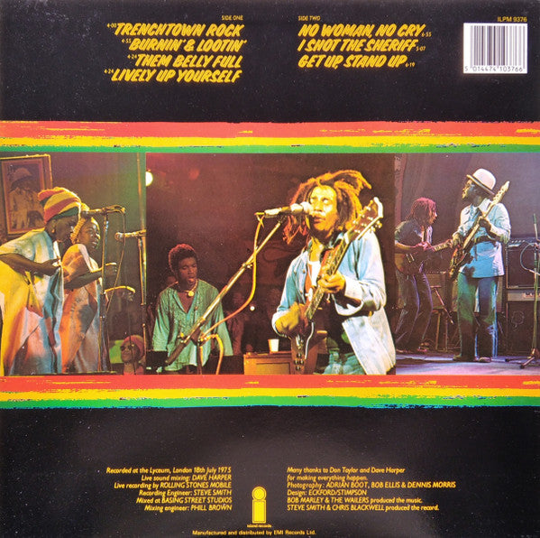 Release: Live! At The Lyceum-Vinyl-UK-1986-ILPM 9376-1889239