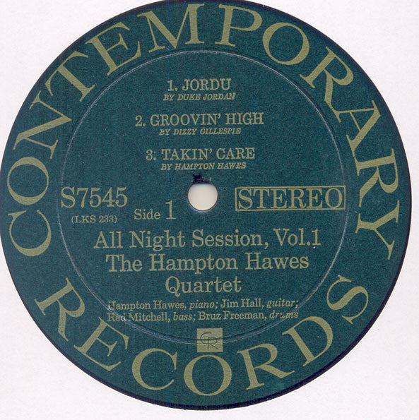 Release: All Night Session, Vol. 1-Vinyl-US-None-S7545-4016734