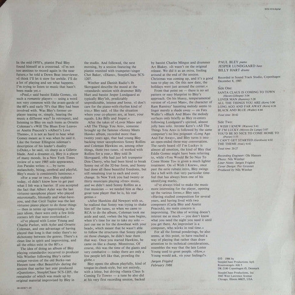 Master Release: My Standard by Paul Bley Trio
