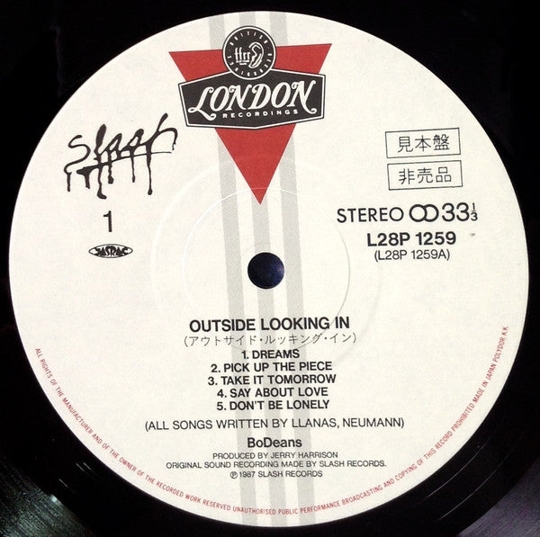 Release: Outside Looking In-Vinyl-Japan-1987-L28P 1259-8644390