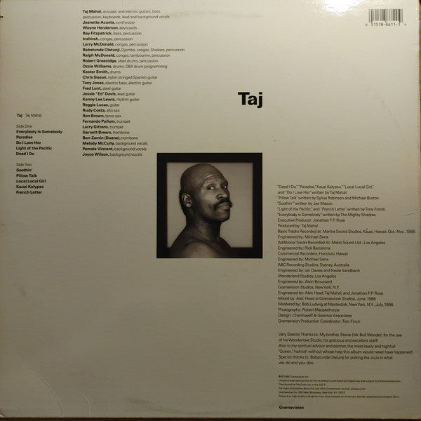 Release: Taj-Vinyl-US-1986-18-8611-1-2720986