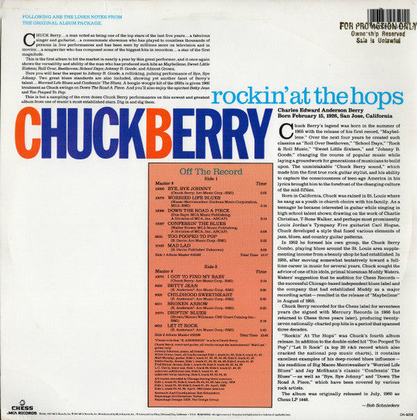Release: Rockin' At The Hops-Vinyl-US-1987-CH-9259-2188295
