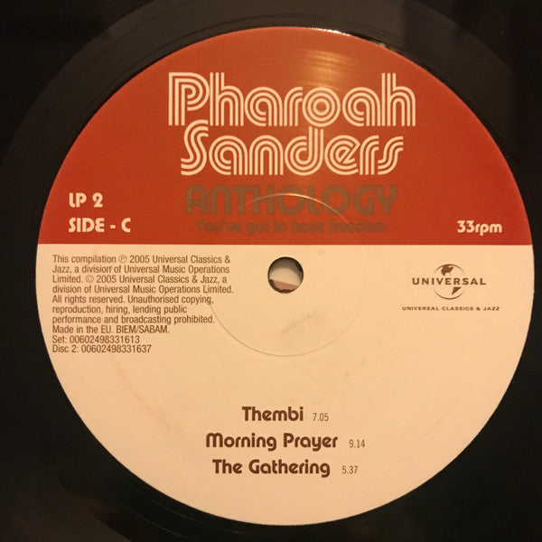 Anthology - You've Got To Have Freedom