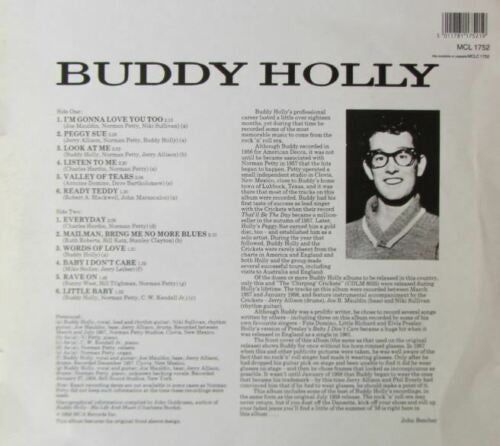 Release: Buddy Holly-Vinyl-UK-1985-MCL 1752-3819460