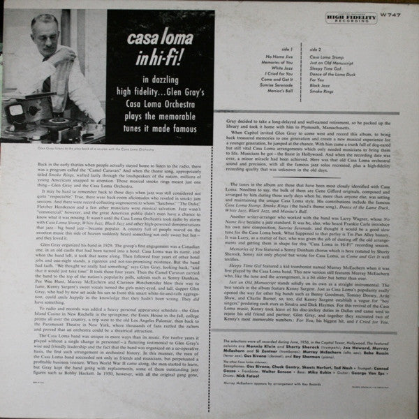 Master Release: Casa Loma In Hi-Fi by Glen Gray & The Casa Loma Orchestra