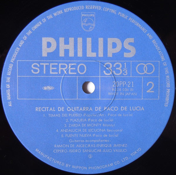 Recital De Guitarra De Paco De Lucia