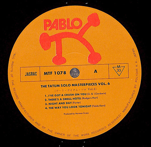 The Tatum Solo Masterpieces, Vol. 6