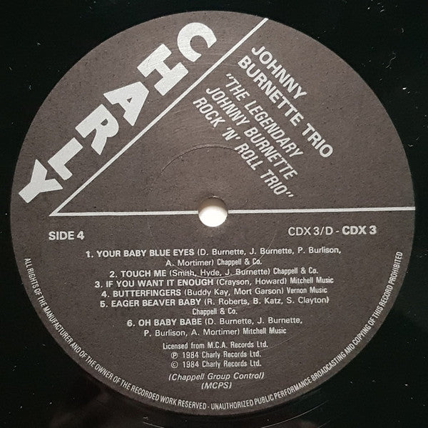 The Legendary Johnny Burnette Rock N Roll Trio