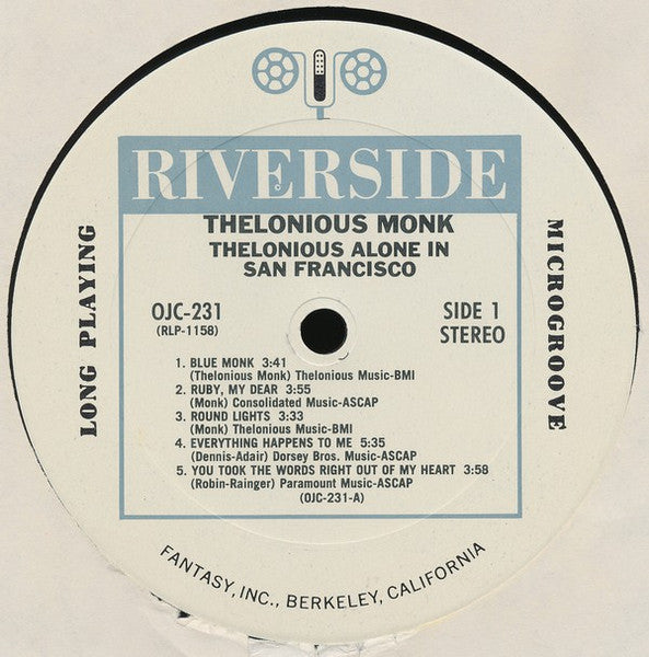 Thelonious Alone In San Francisco
